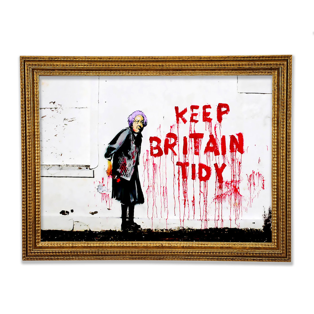 Keep Britain Tidy Gerahmter Druck