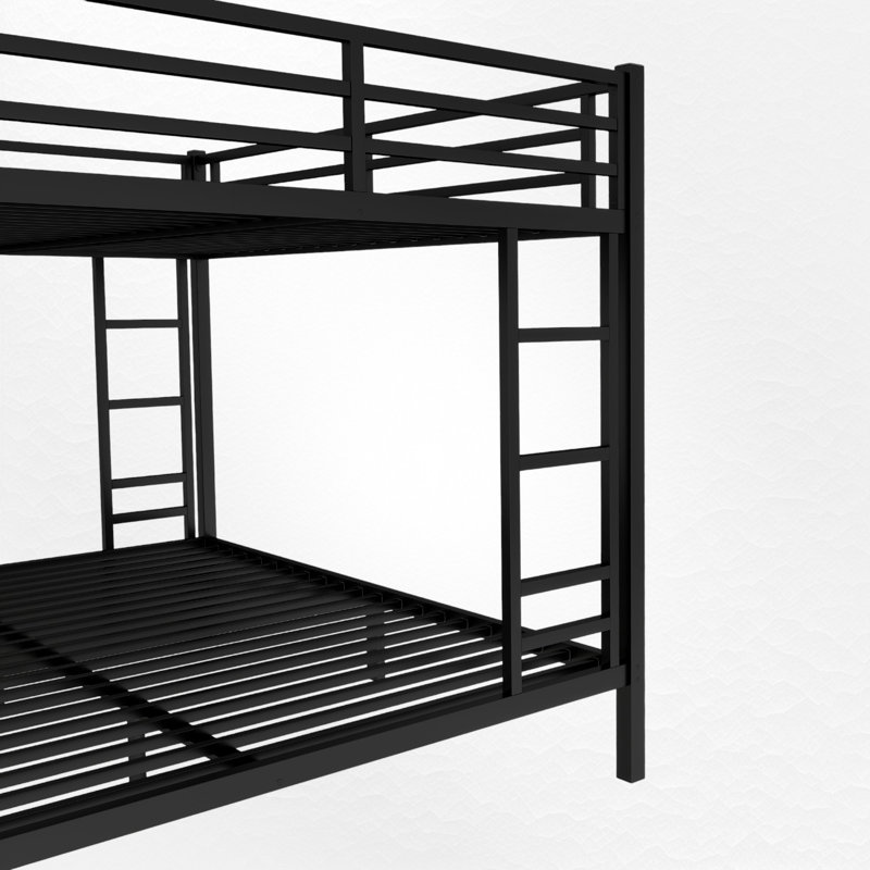 Metal Bunk Bed, Queen Over King