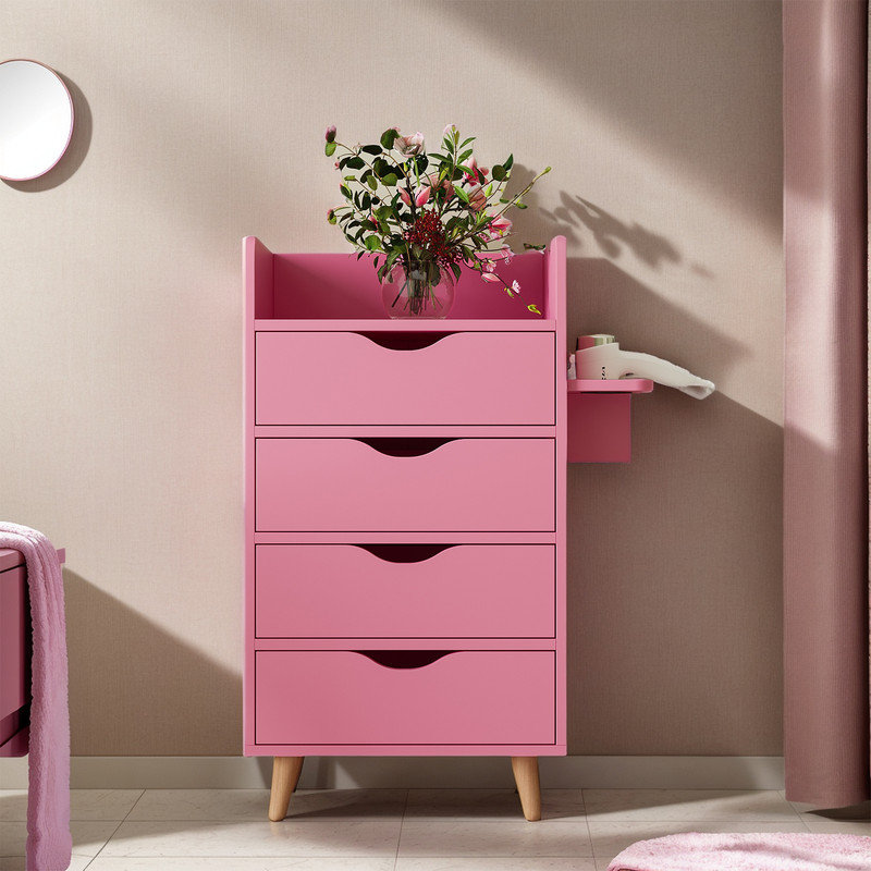 Olimar Bathroom Cabinet, Pink