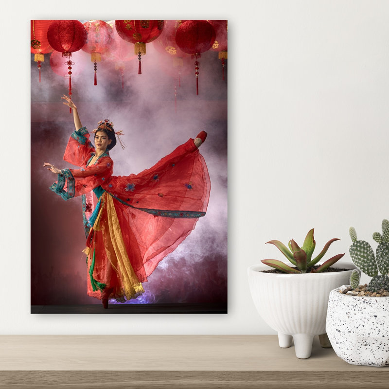 Cny Ballerina 3, impression abstraite d'art mural contemporain, H 18 po x l 12 po