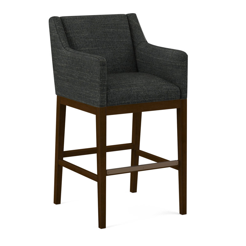 Upholstered Stool, Applause Float The Boat, Pecan
