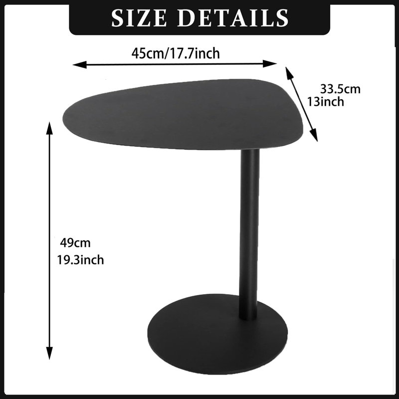 Table de bout Alektra, Noir