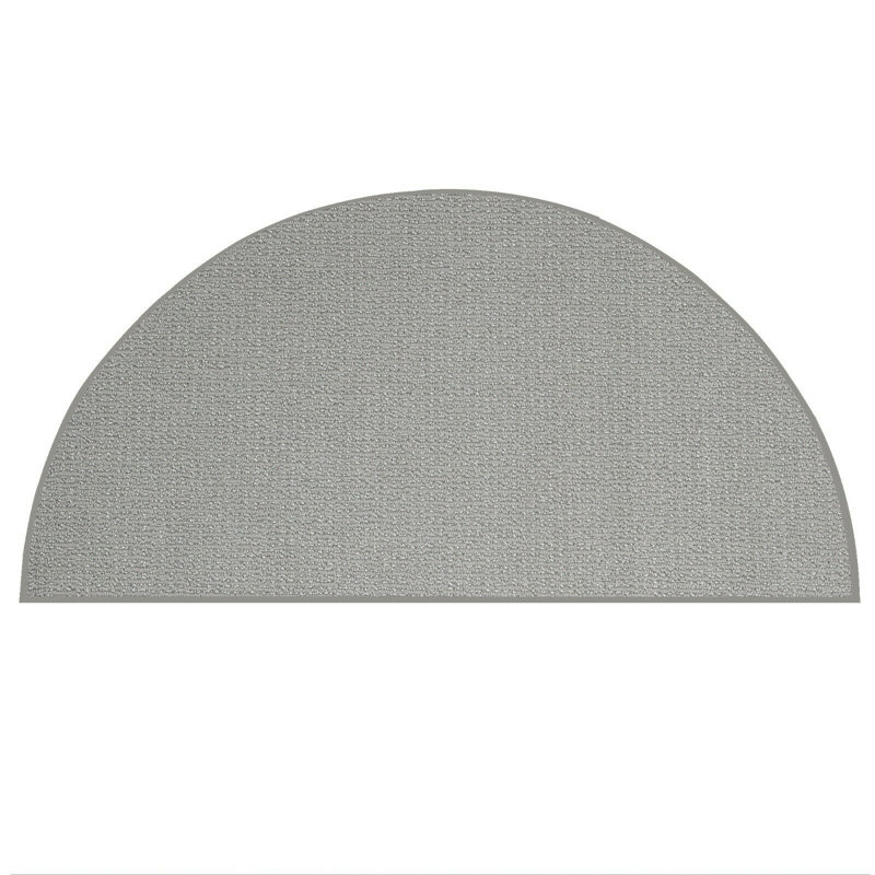 Tapis gris Giancarlos, Demi-cercle 2 pi 9 po x 5 pi 6 po
