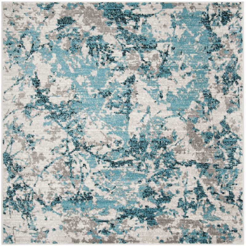 Cohan Performance Abstract Rug, Square 4'