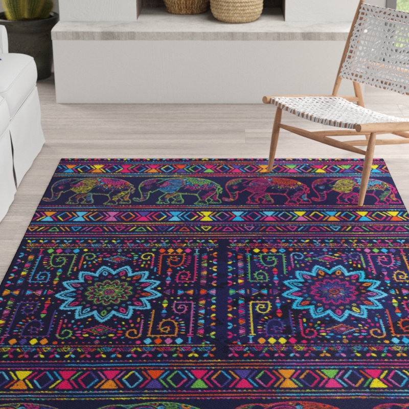 Clair Southwestern Hand Woven Area Rug, Rectangle 120 x 180cm