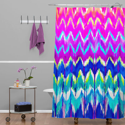 Holly Sharpe Chevron Shower Curtain