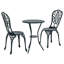 Vidaxl Garden Bistro Set 3 Pcs Aluminium-117955380