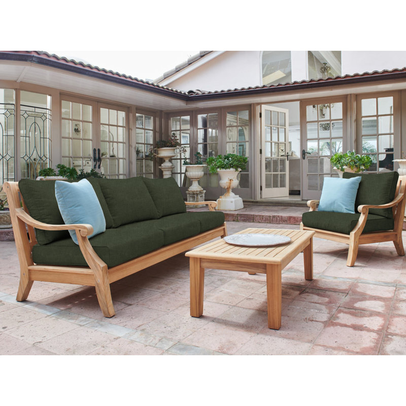 Outdoor 3 - Seat Patio Sofa, Sunbrella® Play Jungle