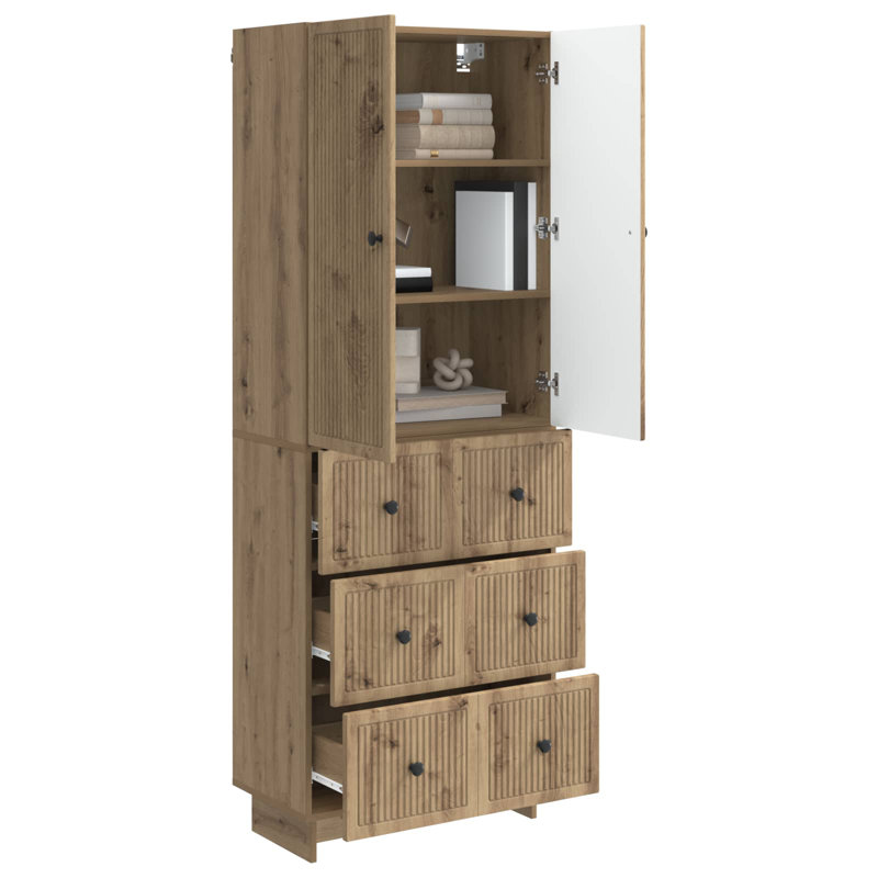 Storage Cabinet, Artisan Oak