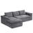 Cozy Modern Boneless L-Shaped Sectional Sofa – Reversible Chenille, Pet-Friendly, Cloud-Like Comfort, No Assembly-339413725