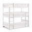 Le lit superposé triple en bois Nevaeh Transition comprend un matelas en mousse à mémoire de forme de 6 po, des traverses de protection et un design convertible-1123852981