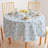 Fabric Textile Products, Inc. Round Tablecloth, 100% Cotton, 60 Round", Blue Fireworks Pattern