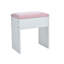 Coiffeuse Xavianx avec plateau en verre, 11 ampoules Hollywood, tiroirs et tabouret en velours