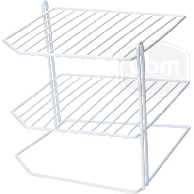  Kitchen Mesh 3 Tier Plastic Corner Rack, Helper Shelf, Keeps Spices and Cups Organized, 2215-6