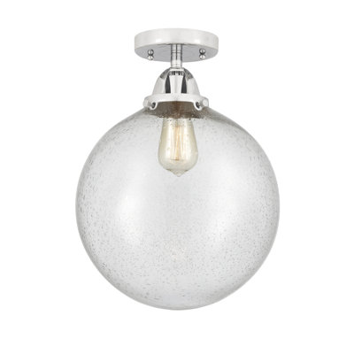 Alphonsa Glass Semi Flush Mount