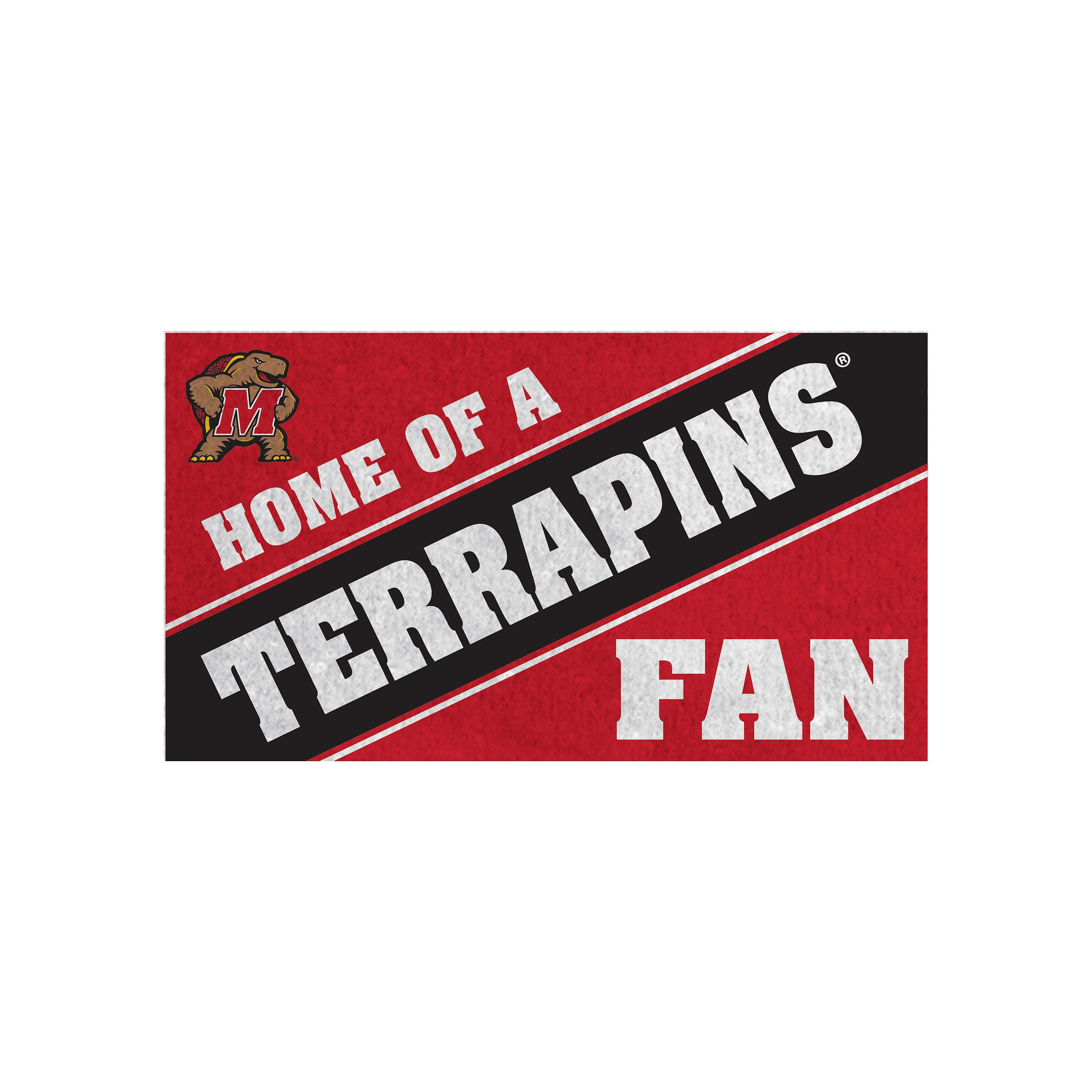 Ebern Designs University of Maryland, PVC Mat COLOR, Home of a Fan ...