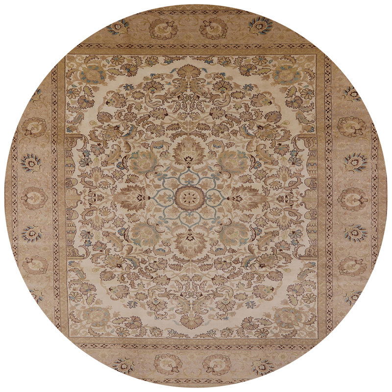 Tapis oriental brun Stali, Rond 7 pi