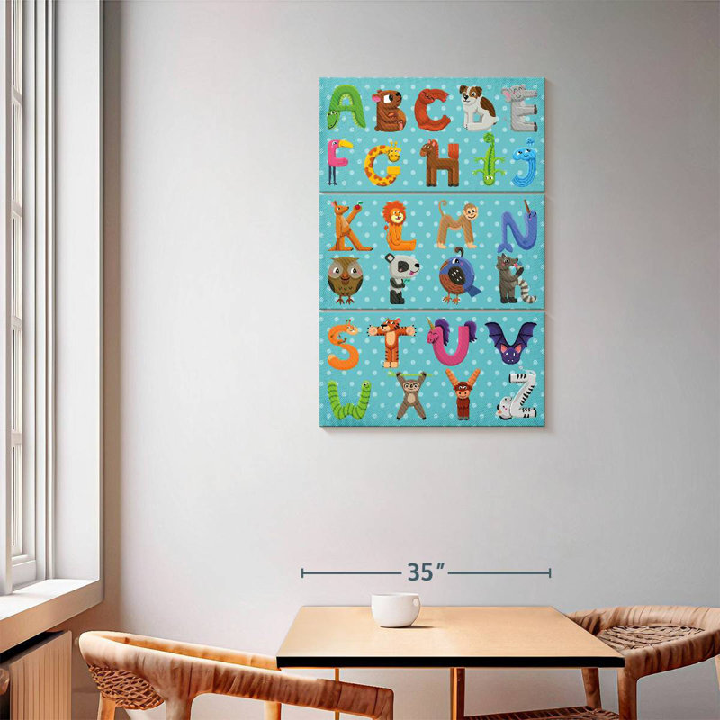Ashelle Animal Shaped Alphabet, 57" H x 36" W