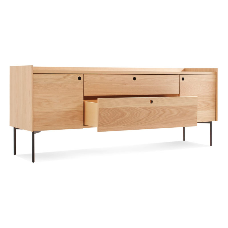 Peek 70'' Solid Wood Sideboard, White Oak