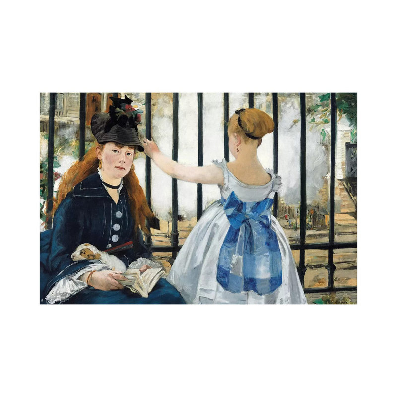 The Railway, 1873 by Edouard Manet - Wrapped Canvas Painting, 101.6 cm H x 66.04 cm W x 1.91 cm D