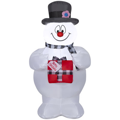 Christmas Inflatable Frosty the Snowman with Scarf