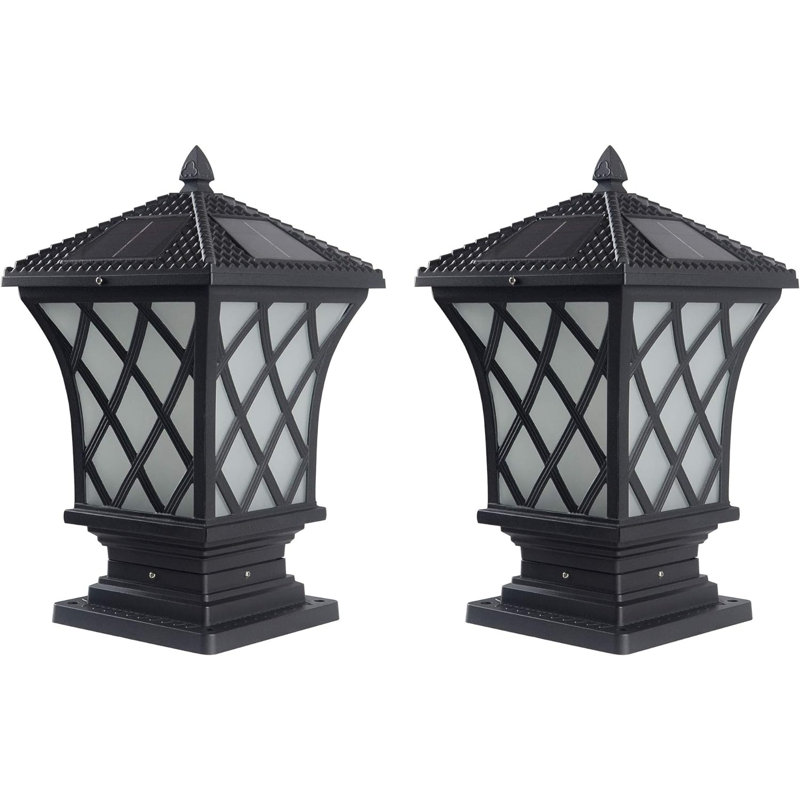 Lampe de table à DEL 22,6 po à énergie solaire intégrée pour l'extérieur