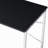 Tennos Black & Chrome Finish Vanity Desk