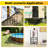 4 Steps Rv Steps With 2 Handrails, Non-slip Hot Tub Steps, Mobile Home Stairs With Non-skid Tapes, Outdoor Steps For Spa Pool, Camper, Travel Trailers, Porch
