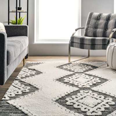Salamone Southwestern Gray Area Rug