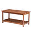 Table basse de patio en bois de peuplier à 2 niveaux