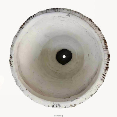 Jardinière MGO 16,53 x 16,53 x 20,47 pouces, blanc antique