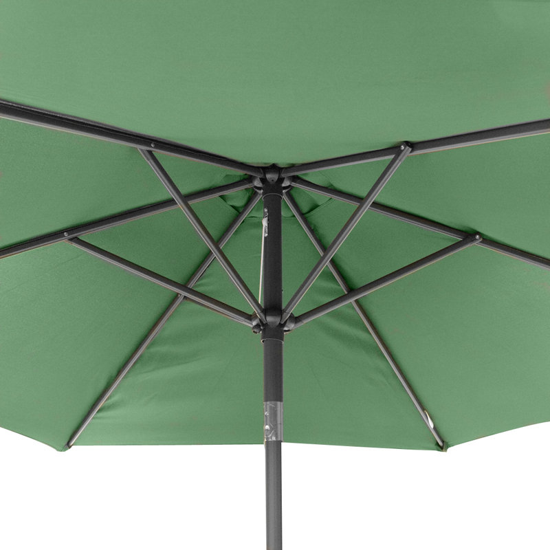 Wymore 250cm Market Parasol, Dark Green