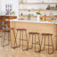 Ensemble de siège de selle en bois massif avec repose-pieds Alazia-412286913-412286969-412286918