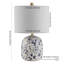 Avari 19.25" Ivory/Navy Standard Lamp