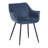 Haglund Leather Dining Chair with Powder-Coated Iron Legs Accent Side Chair Foam Padded Seat Versatile Kitchen Chair for Modern Home and Kitchen-123386567-68459895