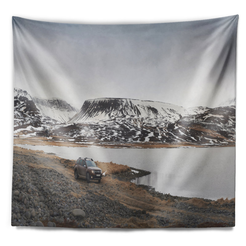 Tapisserie «Landscape SUV Road Trip Adventure», H 78 po x l 92 po