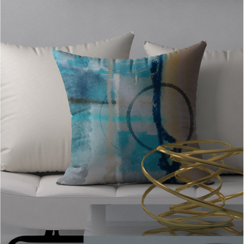 Housse de coussin décorative carrée 20 e siècle glorieuse, 24 po x 24 po