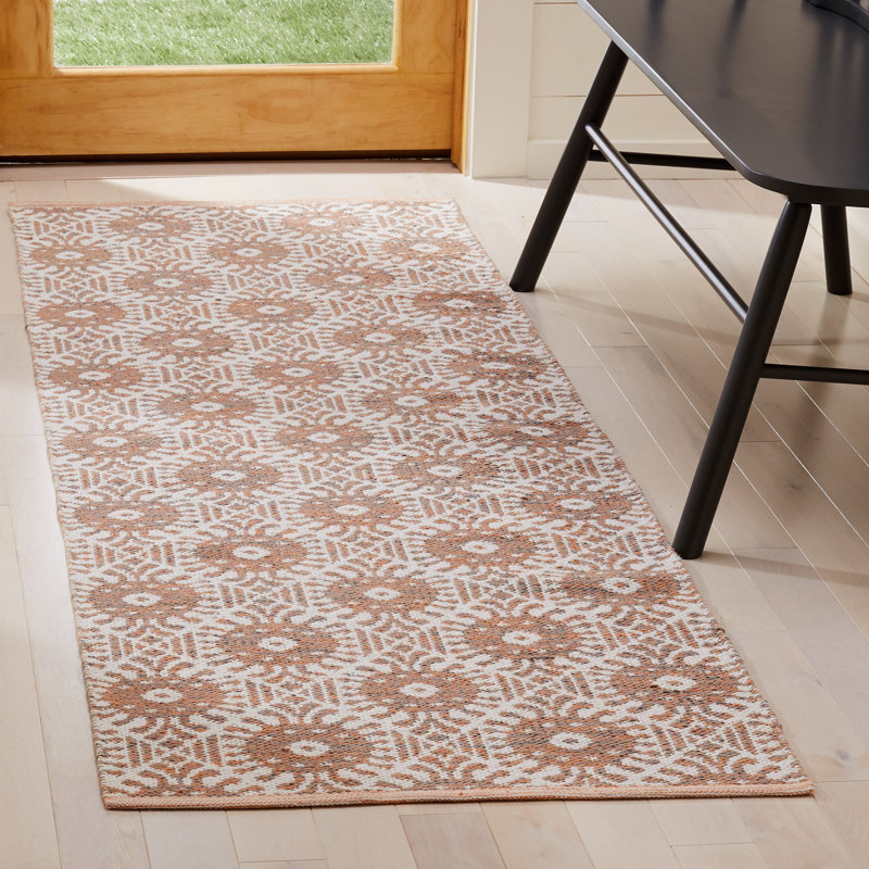 Tapis géométrique tissé à la main Clemence, Tapis de couloir 2 pi 3 po x 7 pi