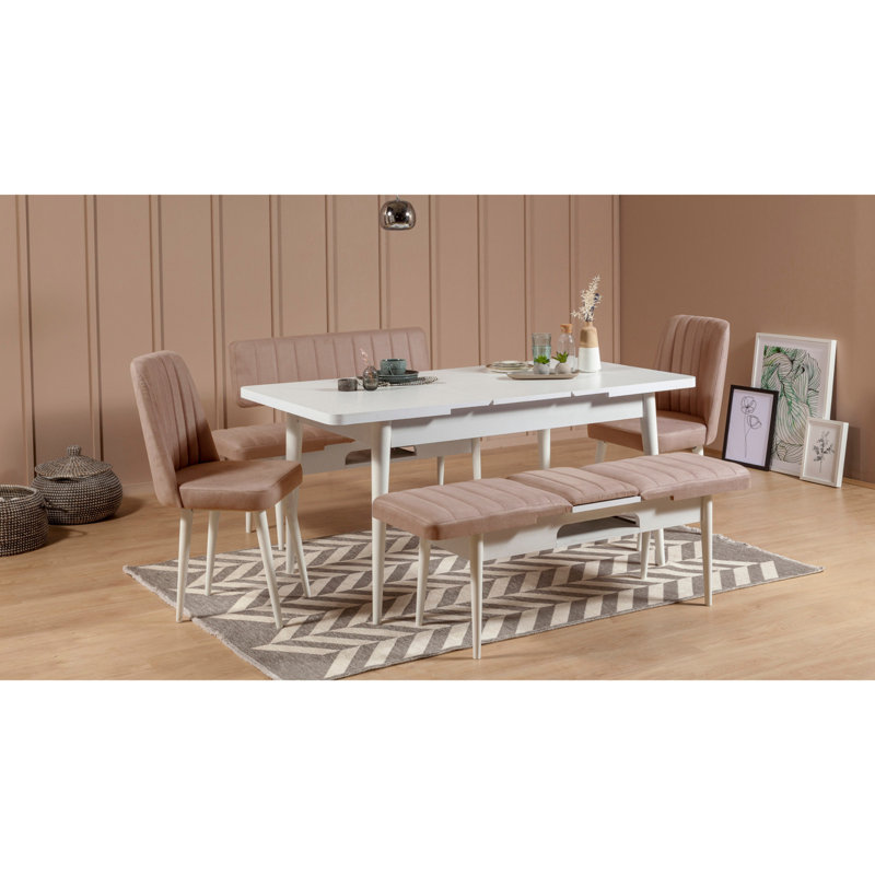 Chaise d'appoint empilable Harpenden, Blanc