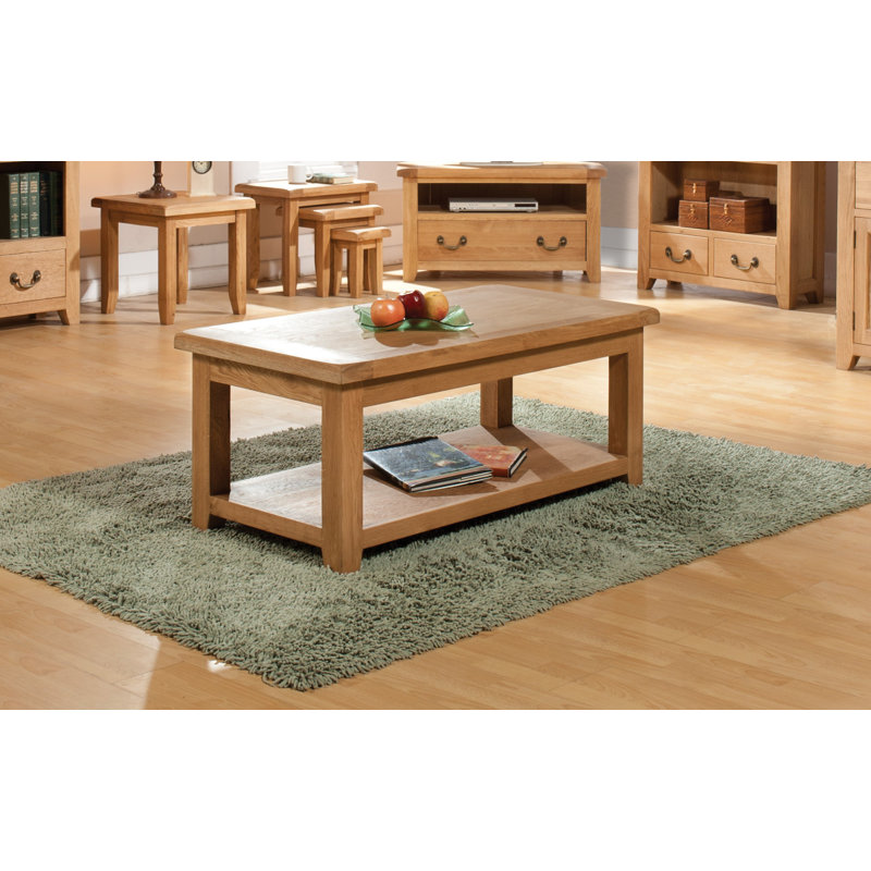 Thornbury Four Leg Coffee Table with Storage, H45 x L53 x W91.5cm
