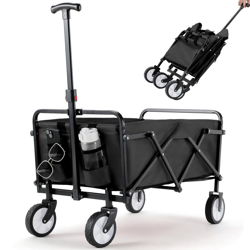 92cm H x 46cm W Utility Cart, Black