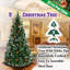 Arbre de noël artificiel pin vert/blanc bonhomme-1432572945