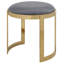 Tabouret de coiffeuse en métal Nouri - table basse avec repose-pieds Orion-891611407-891611376