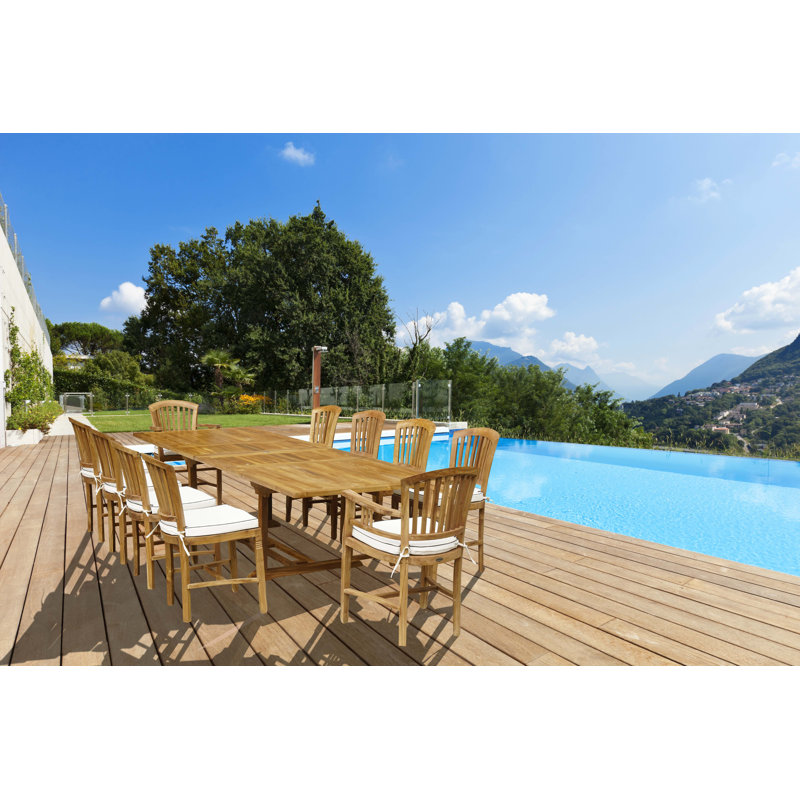 Chaise de patio en teck Drooff