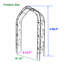 Tonnelle en fer l 59 po x P 15,4 po-88967611