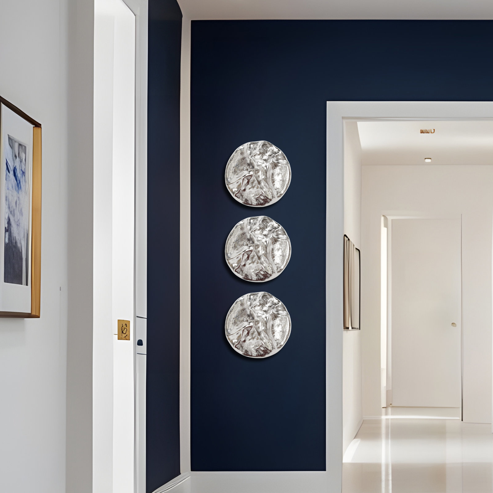 Round Metal Wall Mounted Sculpture