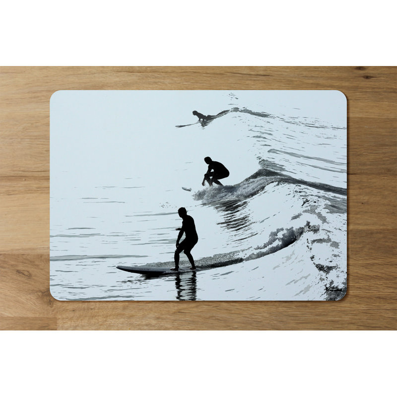 Mikaela Polyester-Coated Hardboard No Pattern Rectangle Placemat