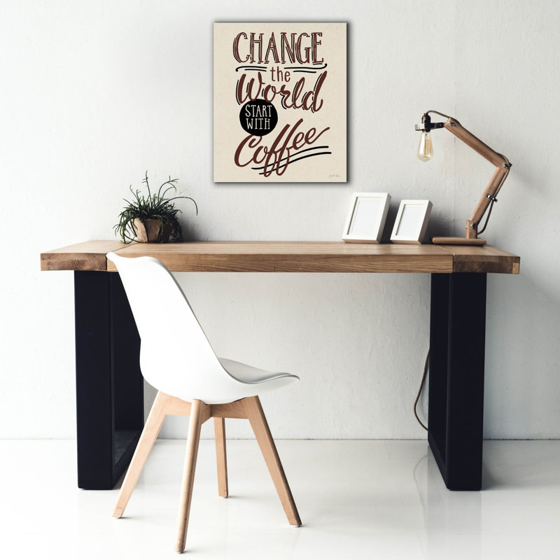 Art mural sur toile Trinx «Bad Coffee 2 No Pink» par Janelle Penner, H 24 po x l 20 po x P 0,75 po
