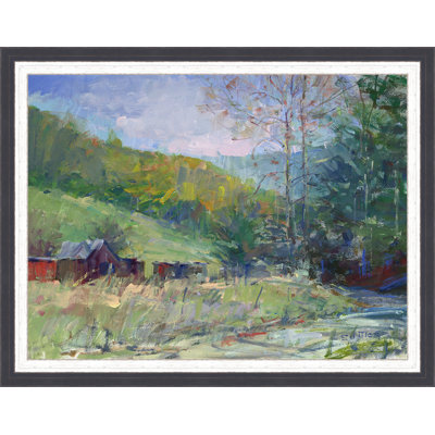 « around the bend », reproduction d’art sur toile encadrée Country Colors
