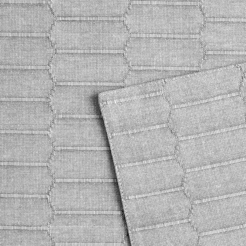 Charcoal Grey Cotton Honeycomb Reversible Placemat Set of 4